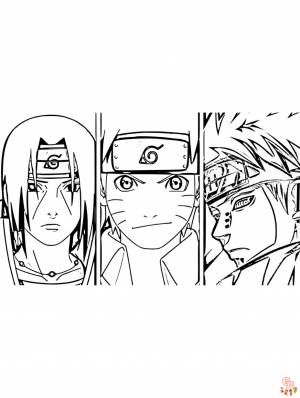 Бесплатные раскраски Наруто для детей и взрослых