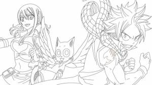 Раскраска Аниме Хвост Феи