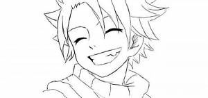 Раскраска Персонажи из аниме Хвост феи возле новогодней елки быстро