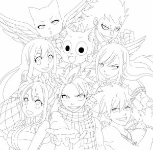 Раскраска Хвост Феи раскраска