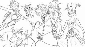 Раскраски Аниме хвост феи