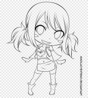 Эрза Скарлет Нацу Dragneel Fairy Tail Чиби Грей Фуллбастер, штриховой рисунок, белый, ребенок png