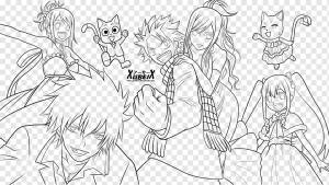 Erza Scarlet Natsu Dragneel Fairy Tail Книжка-раскраска Персонаж, сказочный хвост, ребенок, лицо, манга png