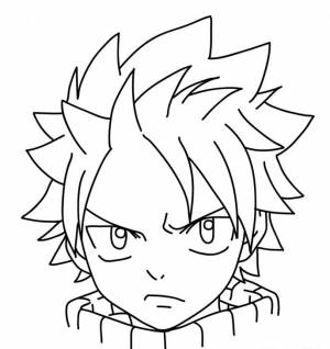 Как нарисовать Нацу из аниме Хвост феи