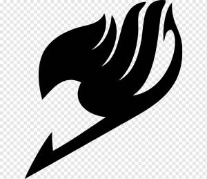 Хвост Феи Нацу Dragneel Рисунок логотипа, сказочный хвост, лист, логотип, монохромный png