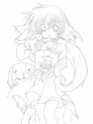 Раскраска Персонажи из аниме Хвост феи возле новогодней елки быстро