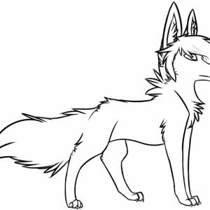 Раскраски аниме собаки с крыльями