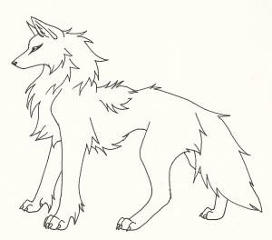 Как нарисовать аниме волка