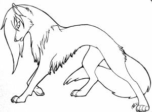 Раскраски аниме волк