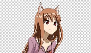 Spice and Wolf Серый волк Аниме, пряность и волк, млекопитающее, лицо, рисунок png