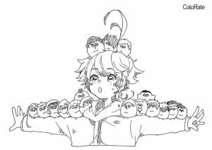 Раскраска Эмма и цыплята