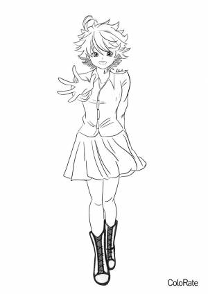 Раскраска Эмма