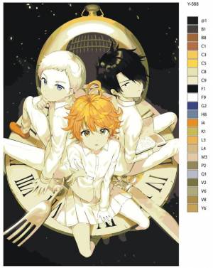 Картина по номерам Y-568 Аниме обещанный Неверленд