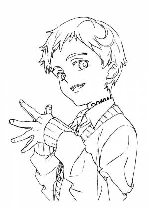 Раскраска обещанный неверленд