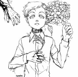 Обещанный неверленд раскраска