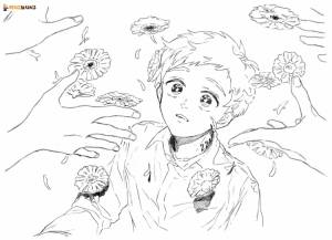 Обещанный неверленд раскраска