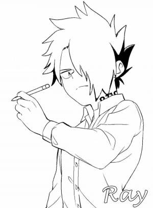 Раскраски Обещанный неверленд аниме