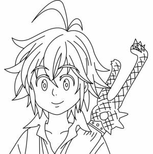 Мелиодас семь смертных грехов для срисовки