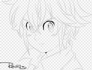 Meliodas Line art Семь смертных грехов Манга Killua Zoldyck, Мелиодас, комиксы, белый, лицо png