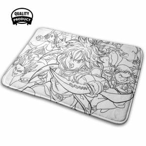 Смертные 3D товары для дома, коврик, коврик, подушка, семь смертных грехов, 7 смертных грехов, Meliodas Escanor Nanatsu No Taizai