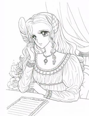 Раскраски аниме принцессы