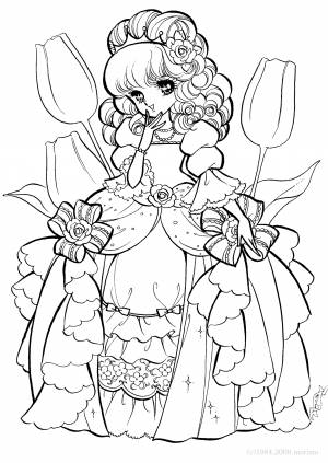 Раскраски аниме принцессы Диснея