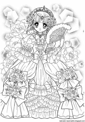 Раскраски аниме принцессы