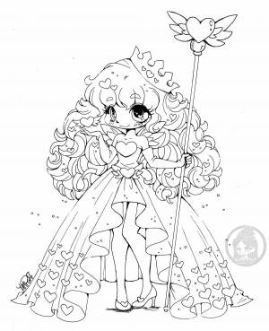 Раскраски Аниме принцесса