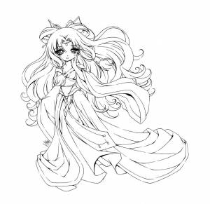 Раскраски аниме принцессы