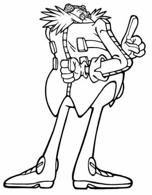 Раскраска Соник Икс