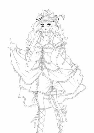 Раскраски Аниме принцесса