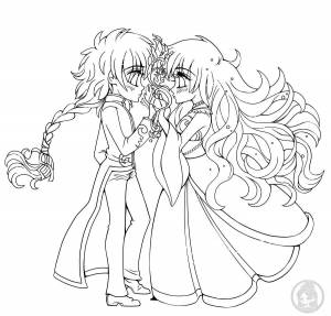 Раскраски Аниме принцесса
