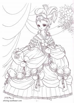 Раскраски Аниме принцесса