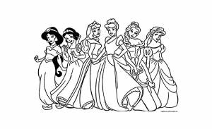 Раскраски принцессы Диснея