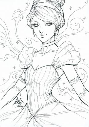 Арты принцессы диснея раскрашенные