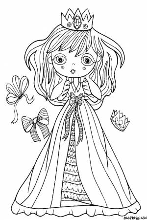 Раскраска Аниме принцесса