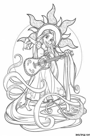 Раскраска Аниме принцесса