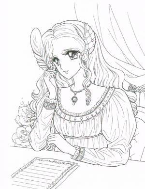 Раскраски аниме принцессы