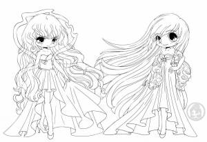 Раскраски Аниме принцесса