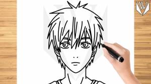 How to draw Kuroko Tetsuya Kuroko's Basketball Step by step Tutorial