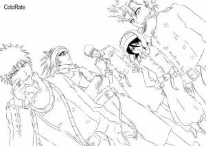 Раскраска Ичиго и компания