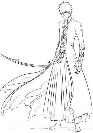 Раскраски аниме Блич