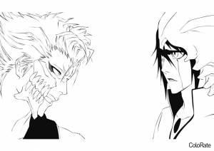 Раскраска Гриммджоу и Улькиорра