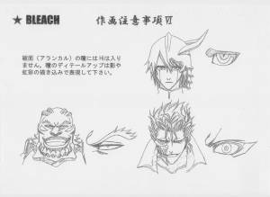 anime settei, , Bleach, settei pre, settei sheet, model sheet