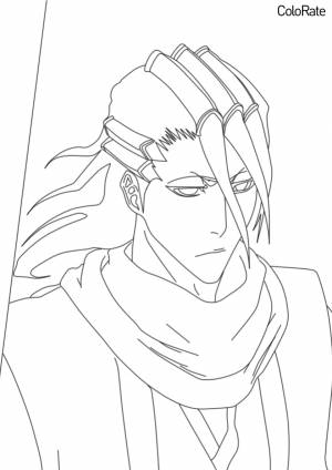 Раскраска Бьякуя Кучики