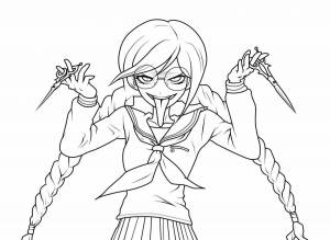 Раскраски Аниме данганронпа