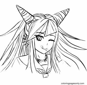 Данганронпа раскраска