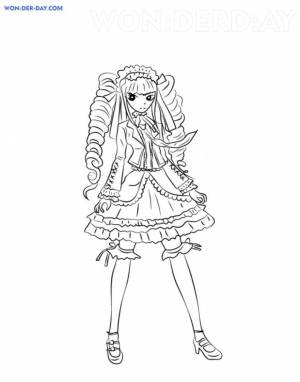 Раскраска Селестия Люденберг в полный рост