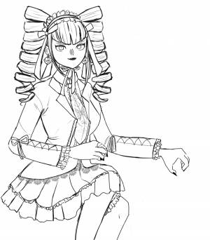 Данганронпа раскраска