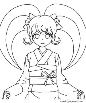 Данганронпа раскраска